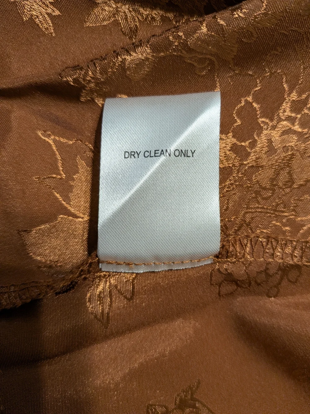 Altar'd State Copper Floral Jacquard A-Line Skirt - Picture 5 of 8